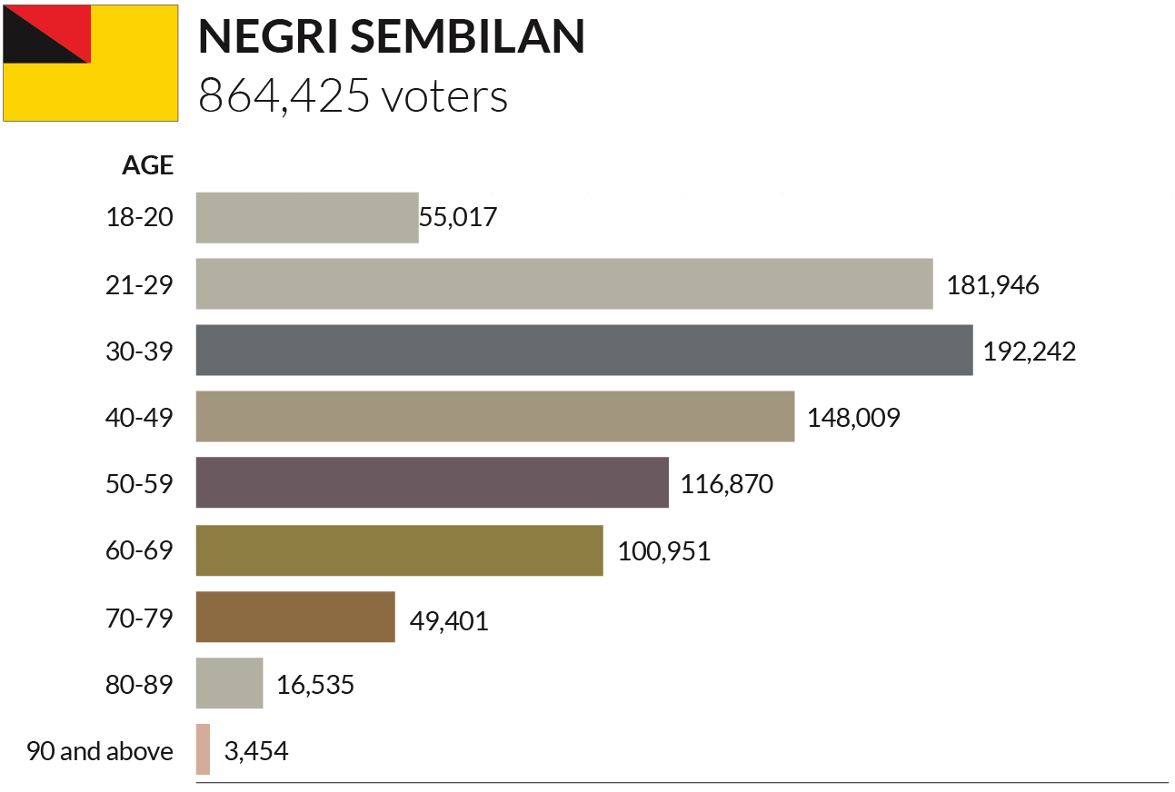 Negeri Sembilan Age Group Voters